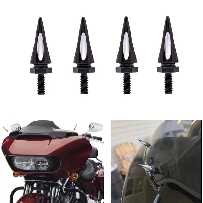 CWXEDN Street Glide Windshield Bolts Motorcycle Fairing Bolts Windshield SpikeScrews Compatible with Harley Street Glide Touring Models,Road Windshield Trim(Road Glide 2015-2024) - Image 1